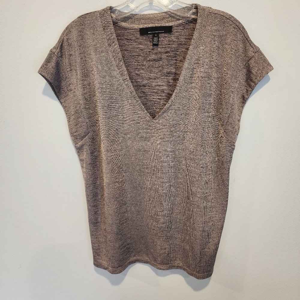 WHBM Metallic Power Tee, Size S, Like New